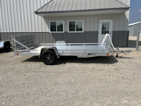 New 2026 Black Rhino Aluminum 81 x168  LPS8114A-3K Low Profile w/ Bi-Fold Gate (ATV / UTV / Side by Side) Utility Trailer