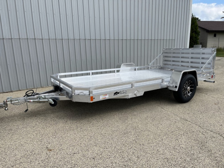 New 2026 Black Rhino Aluminum LPS8114A-5K w/ Brakes and Bifold Gate (ATV / UTV / Side by Side) Utility Trailer
