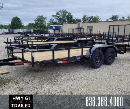 New 2026 WD Trailers 77x16 TA Utility Trailer, 2' Dovetail with 30  Mesh Gate With Spring Assist, 35K Axles, Diamond Series Utility Trailer
