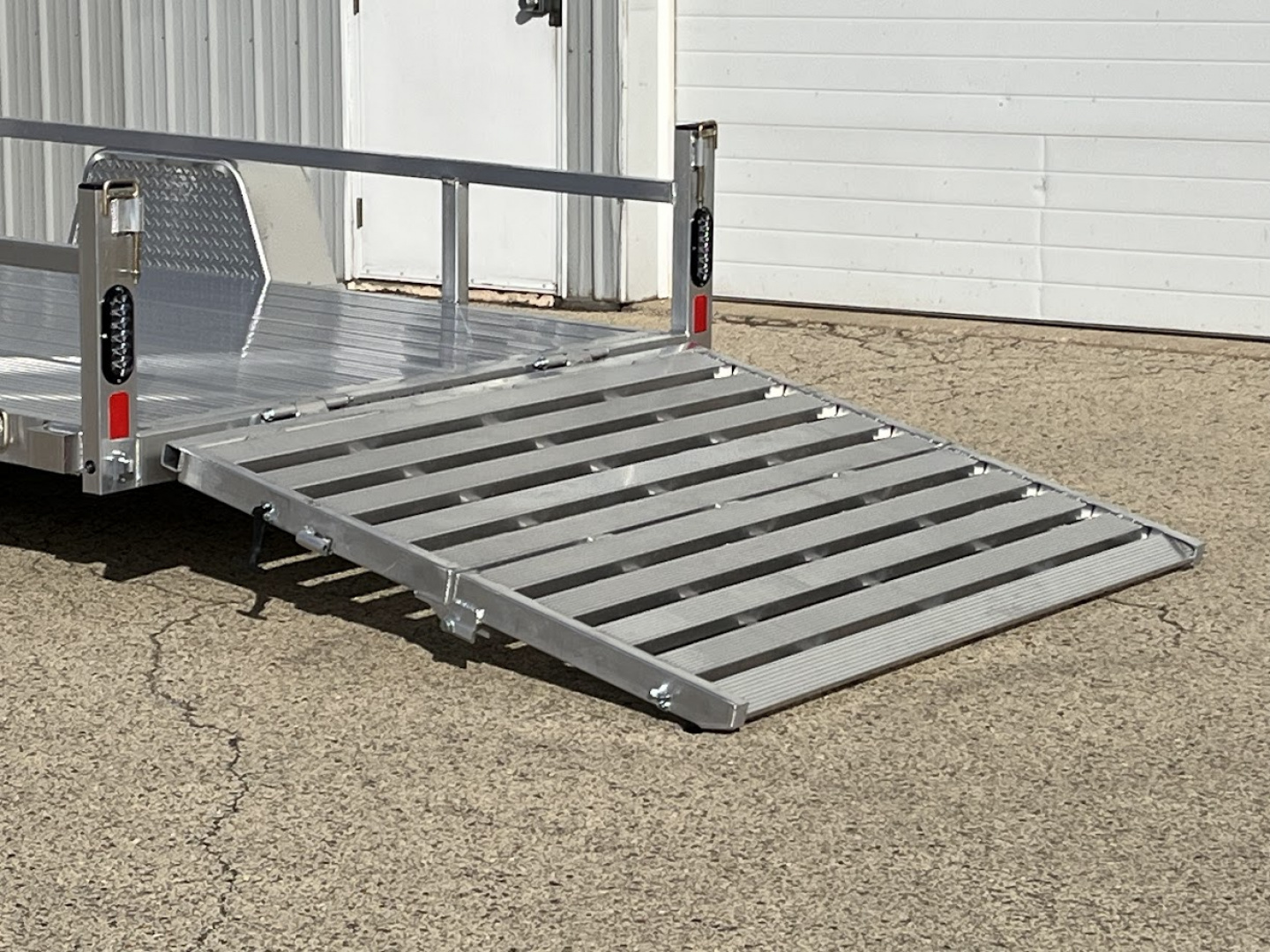 New 2026 Black Rhino Aluminum LSS614A w/ Bi-Fold Gate (ATV / UTV / Side by Side) Utility Trailer