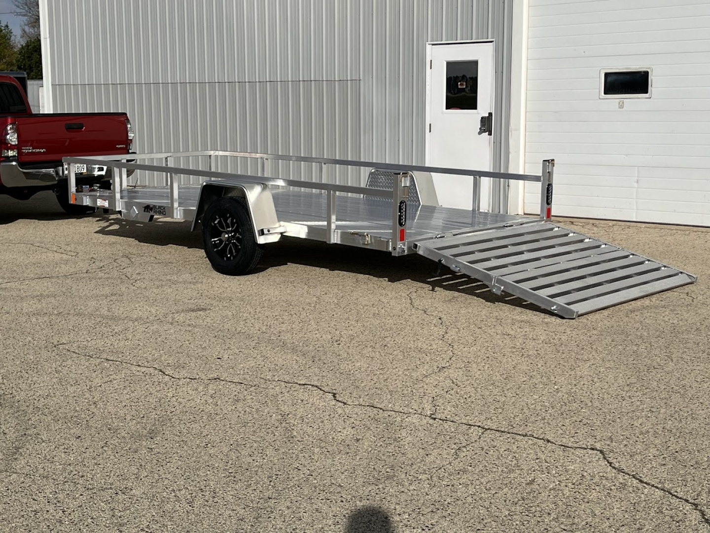 New 2026 Black Rhino Aluminum LSS614A w/ Bi-Fold Gate (ATV / UTV / Side by Side) Utility Trailer