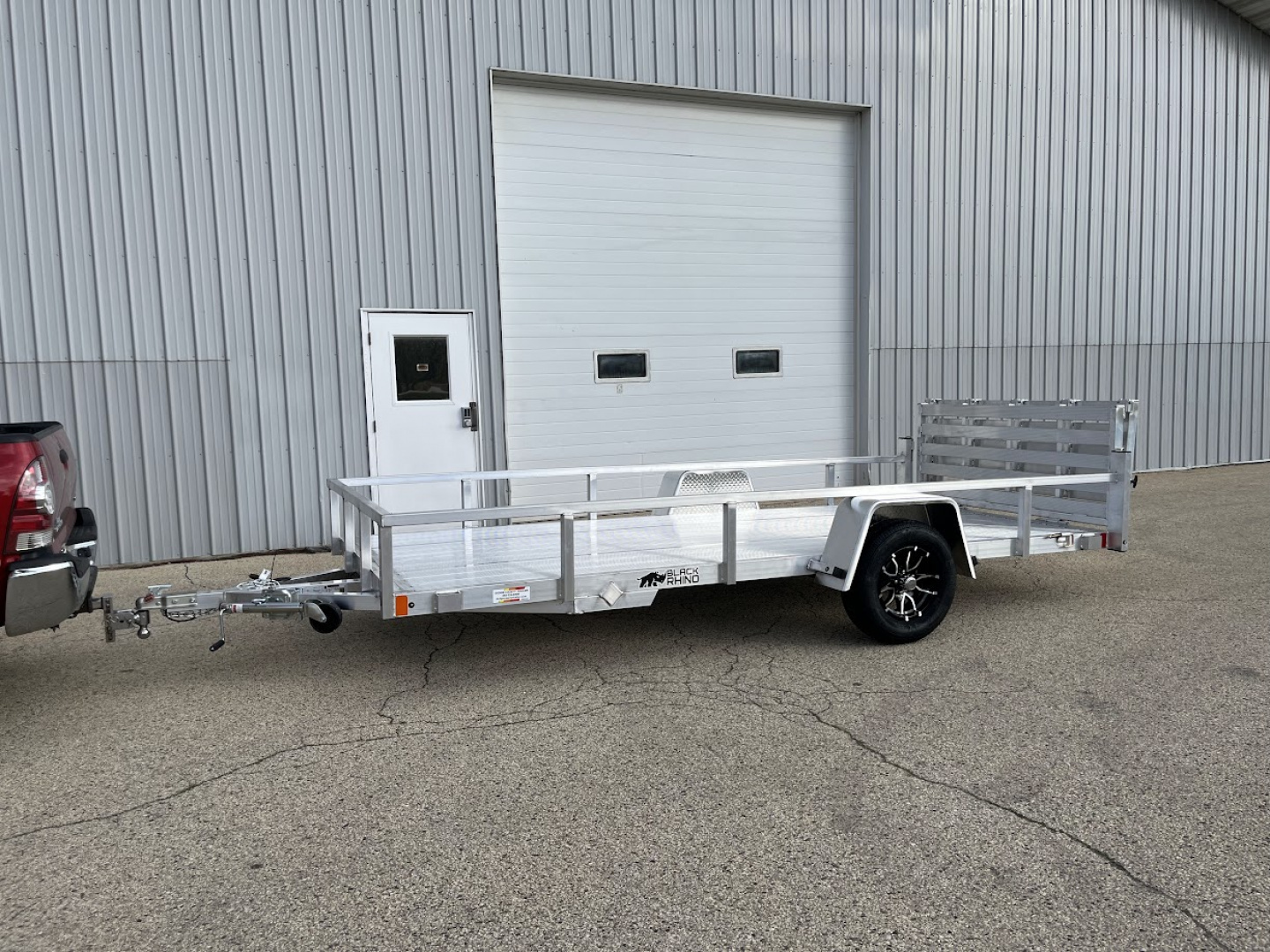 New 2026 Black Rhino Aluminum LSS614A w/ Bi-Fold Gate (ATV / UTV / Side by Side) Utility Trailer
