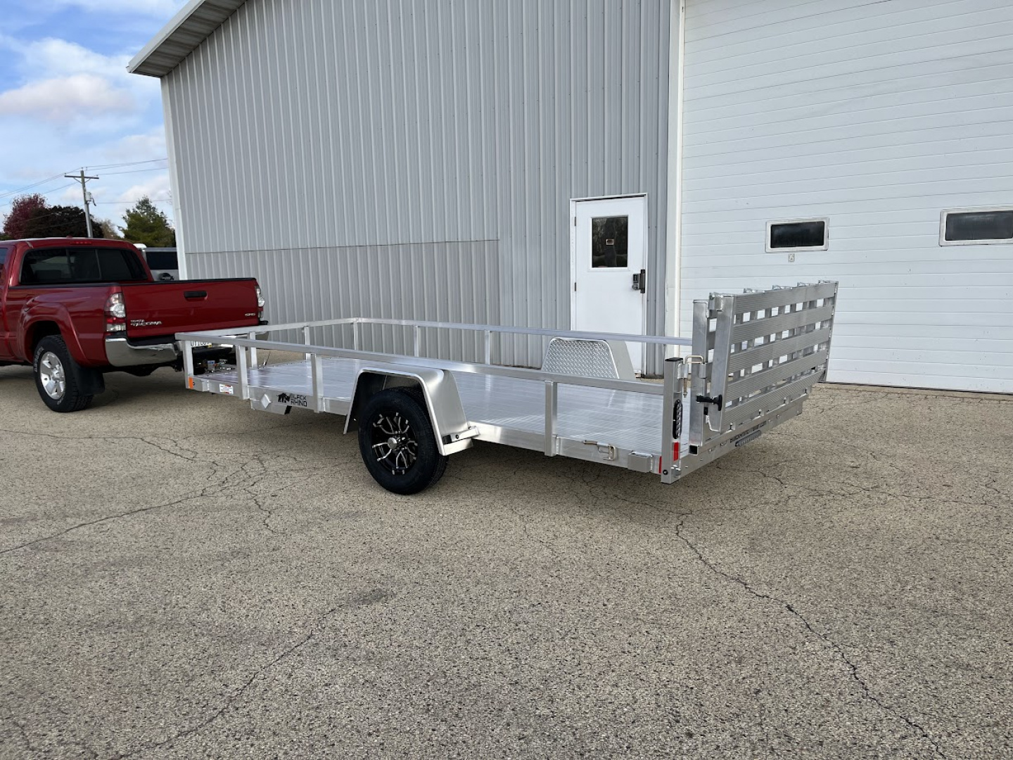 New 2026 Black Rhino Aluminum LSS614A w/ Bi-Fold Gate (ATV / UTV / Side by Side) Utility Trailer