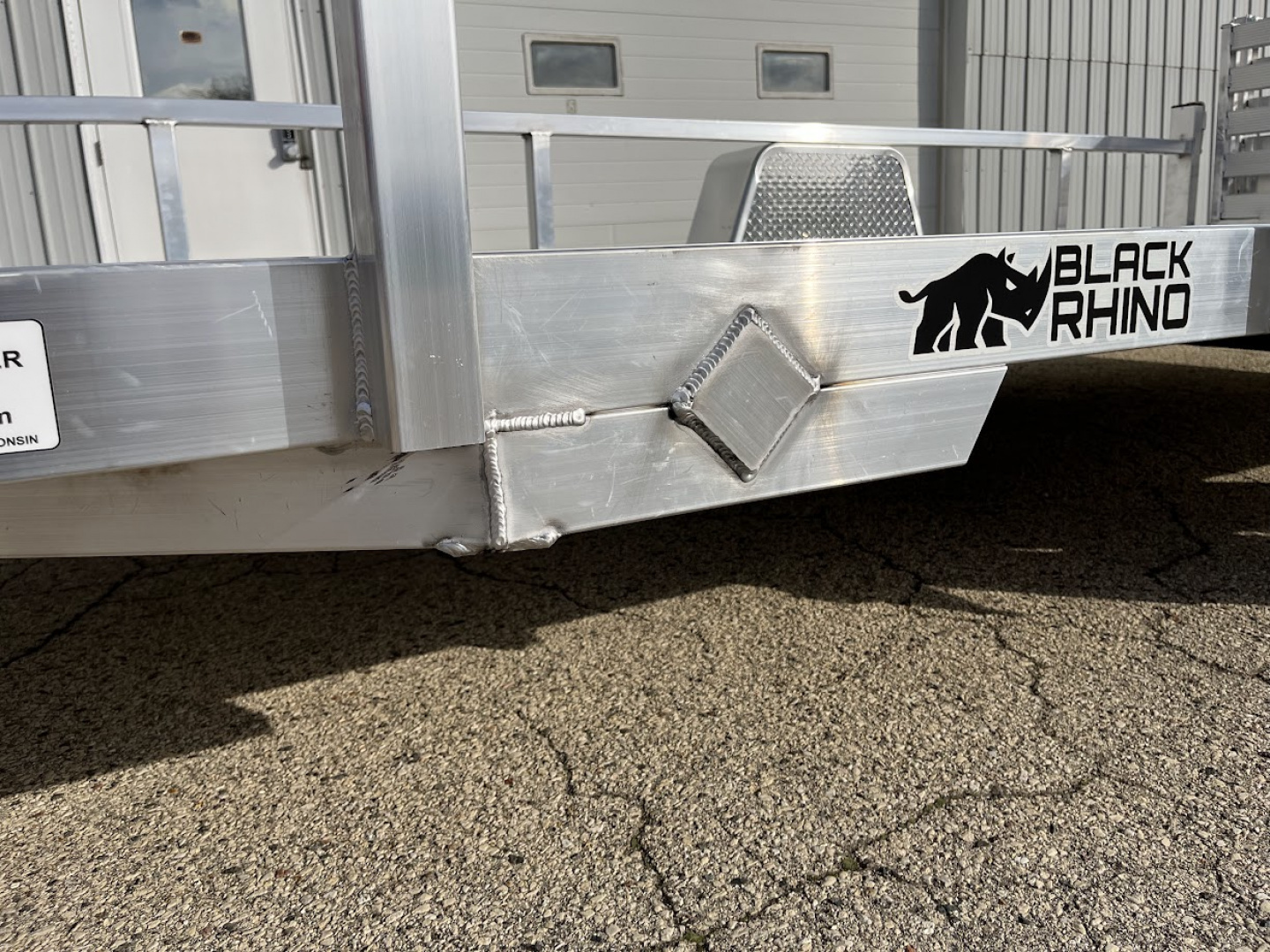 New 2026 Black Rhino Aluminum LSS614A w/ Bi-Fold Gate (ATV / UTV / Side by Side) Utility Trailer