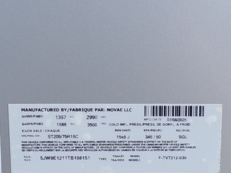 New 2026 Formula Traverse 6 x 12 Cargo / Enclosed Trailer - 151