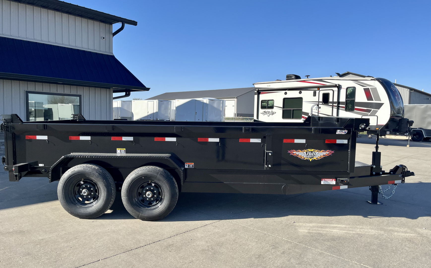 New 2026 H&H 83"x16' 14k Industrial Dump Trailer