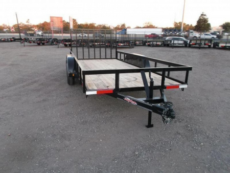 New 2026 Longhorn Trailers 83x18 Utility Trailer / Lowboy Utility Trailer / Electric Brakes / 4ft Heavy Duty Ramp Gate