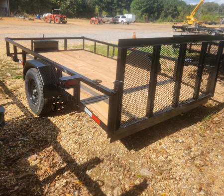 New 2025 B/R Trailers 76''x12' Single Axle Utility Trailer