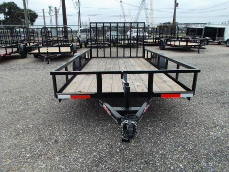 New 2026 Longhorn Trailers 77x10 Single Axle Utility Trailer w/ 4ft Heavy Duty Ramp Gate