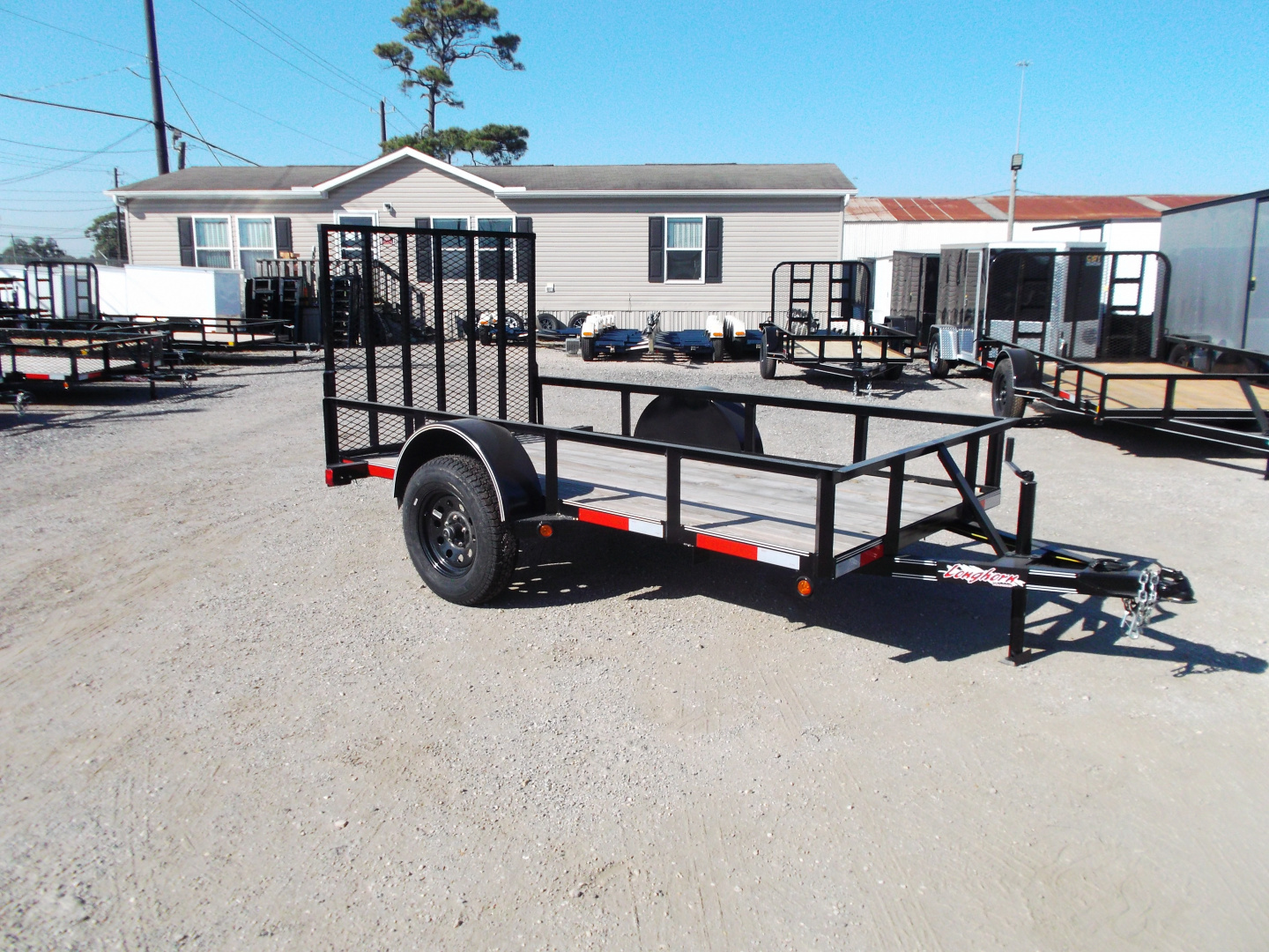 New 2025 Longhorn Trailers 5x10 Utility Trailer / 4ft Heavy Duty Ramp Gate