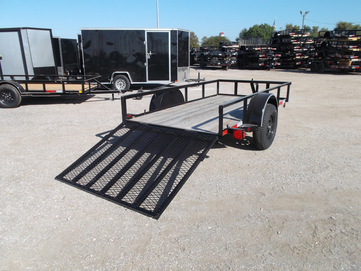 New 2025 Longhorn Trailers 5x10 Utility Trailer / 4ft Heavy Duty Ramp Gate