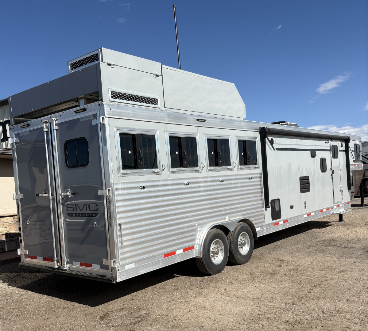 New 2025 SMC P8413 Patriot 4 Horse Trailer
