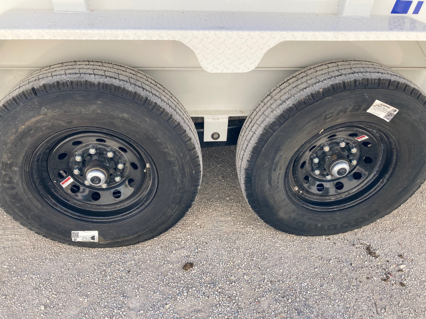 New 2026 Load Trail DT 14' x 83" Tandem Axle Dump Low-Pro Dump Trailer (White)