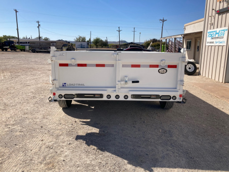 New 2026 Load Trail DT 14' x 83" Tandem Axle Dump Low-Pro Dump Trailer (White)