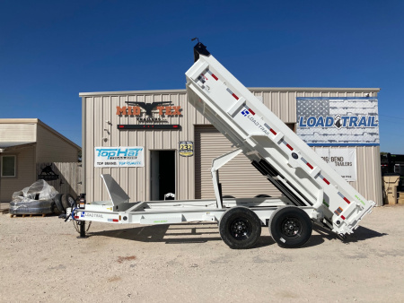 New 2026 Load Trail DT 14' x 83  Tandem Axle Dump Low-Pro Dump Trailer (White)