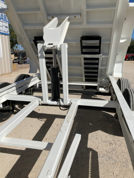 New 2026 Load Trail DT 14' x 83" Tandem Axle Dump Low-Pro Dump Trailer (White)