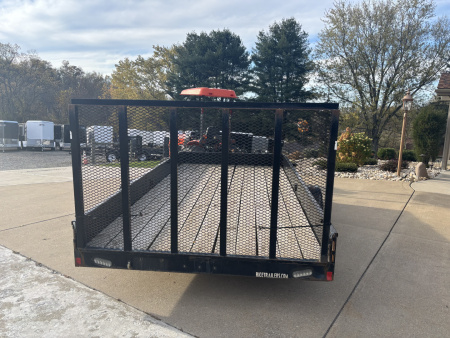 Used 2018 Used Rice Trailers 81"x14' Utility Trailer w/ Solid Sides - 2990# GVWR