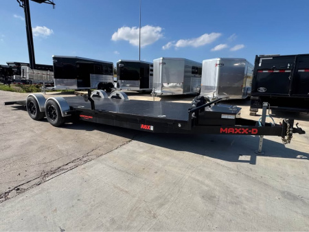 Used 2022 MAXX-D 24' OPEN CAR HAULER DROP-N-LOAD TRAILER Car / Racing Trailer