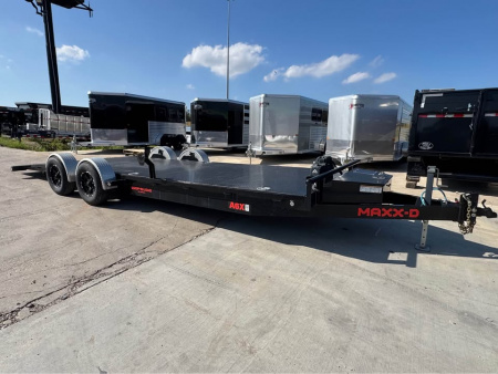 Used 2022 MAXX-D 24' OPEN CAR HAULER DROP-N-LOAD TRAILER Car / Racing Trailer