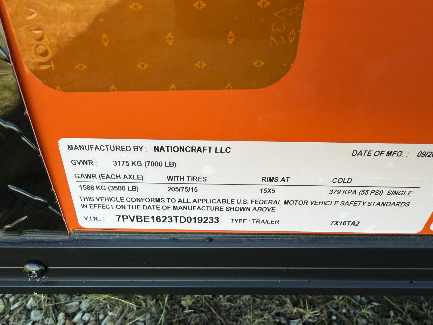 New 2026 NationCraft Trailers 7 X 16 TA POLYCORE Cargo / Enclosed Trailer