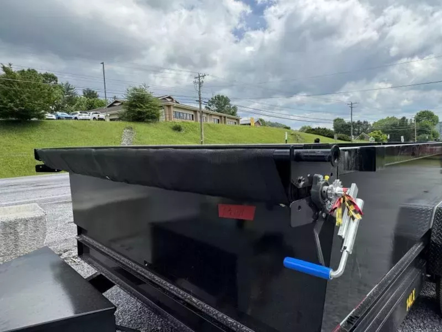 New 2025 Big Tex 14lx Dump Trailer 7x14 with tarp ramps &combo gate scissor lift 14k