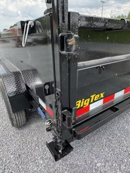New 2025 Big Tex 14lx Dump Trailer 7x14 with tarp ramps &combo gate scissor lift 14k