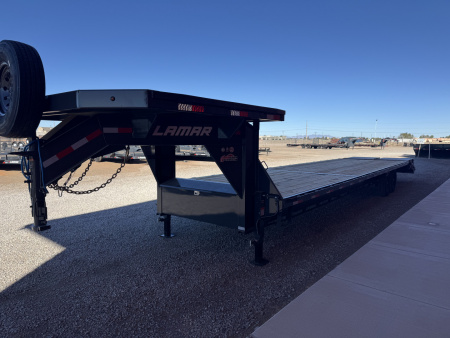 New 2026 Lamar Trailers FS- 102X36 14K GOOSENECK TRAILER DECK OVE Flatbed Trailer