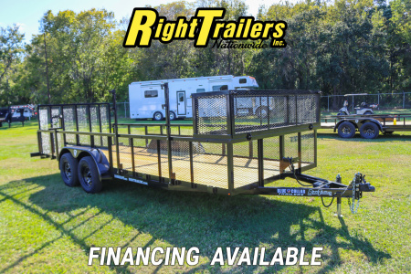 New 2025 7X20 Blue Collar Utility Trailer