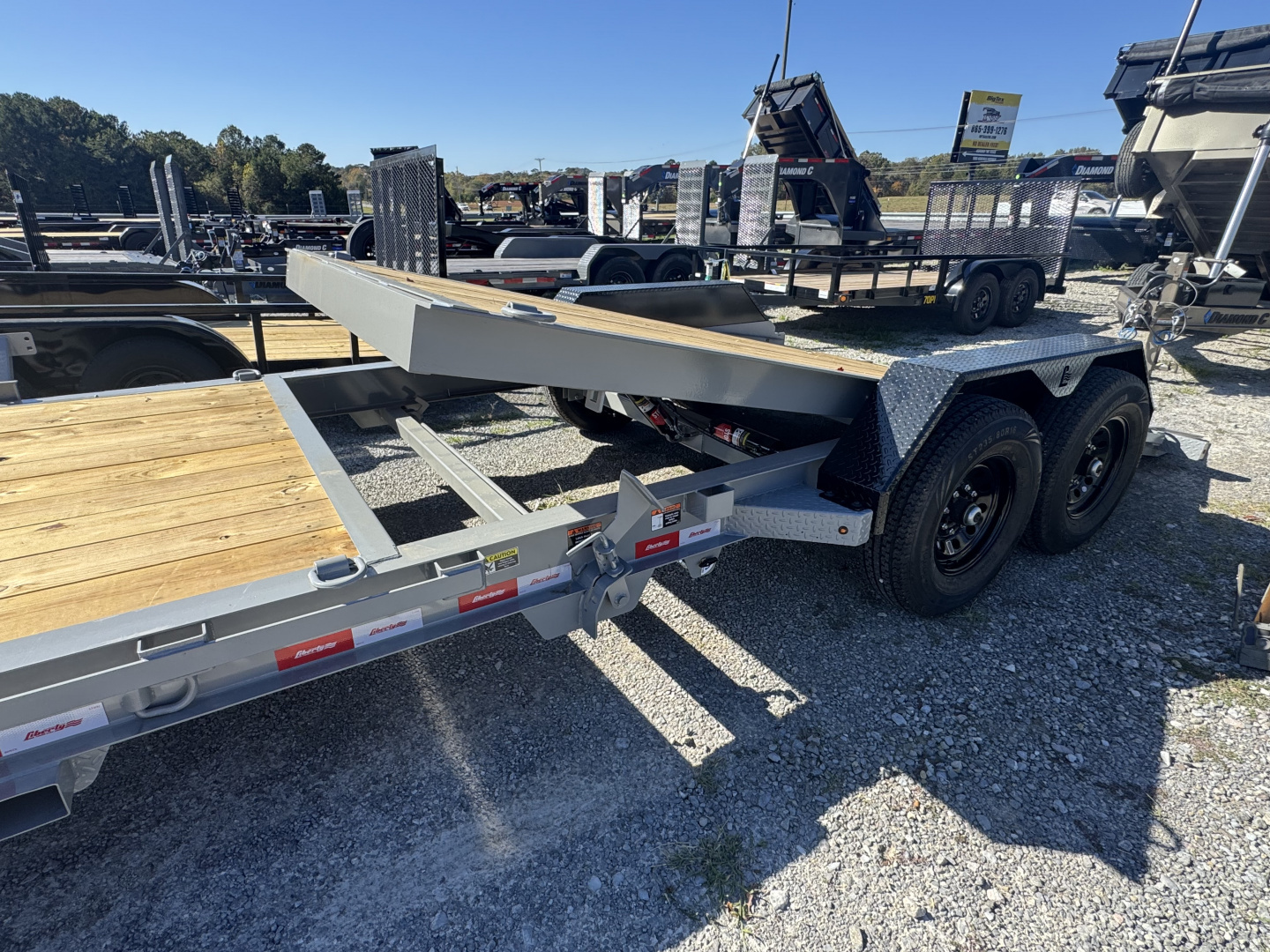 New 2026 Liberty LT14K Tilt Trailer, FORK HOLDERS, TOOLBOX, 15.4K GVWR