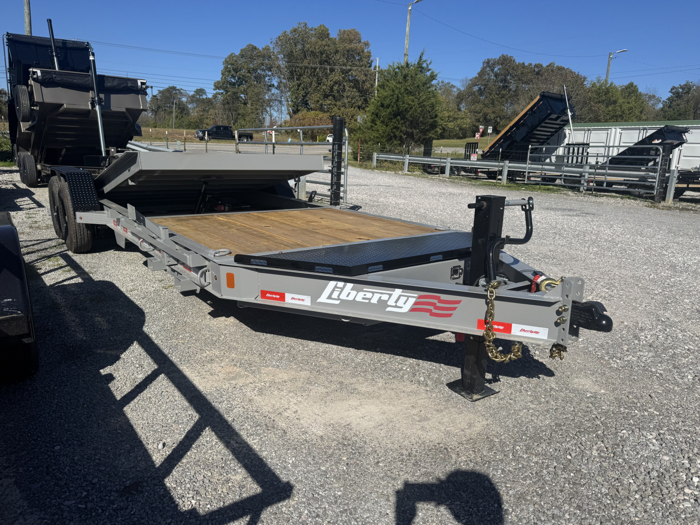 New 2026 Liberty LT14K Tilt Trailer, FORK HOLDERS, TOOLBOX, 15.4K GVWR