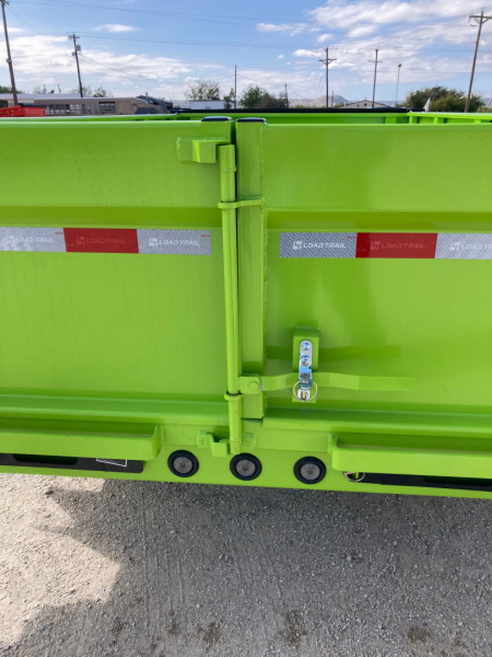 New 2026 Load Trail DT 14' x 83" Tandem Axle Dump Low-Pro Dump Trailer (Safety Green)