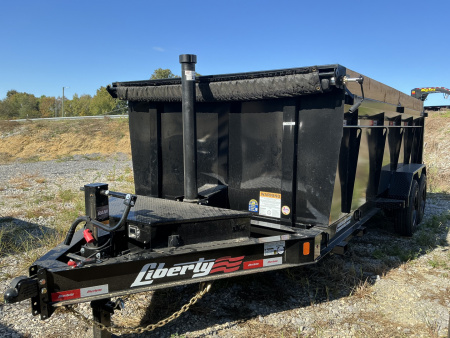 New 2025 Liberty LD16K 16’TELESCOPIC Dump Trailer, 40” HIGH SIDES, 17.5K GVWR, 7 GAUGE FLOOR
