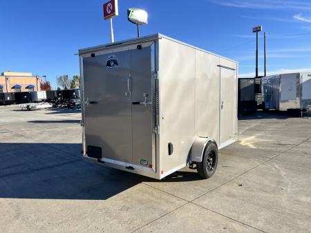 New 2026 Bighorn R&M 6x12 + 2V 6 inches Taller 78” Enclosed Rear Ramp Cargo Trailer