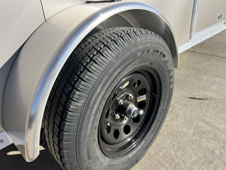 New 2026 Bighorn R&M 6x12 + 2V 6 inches Taller 78” Enclosed Rear Ramp Cargo Trailer