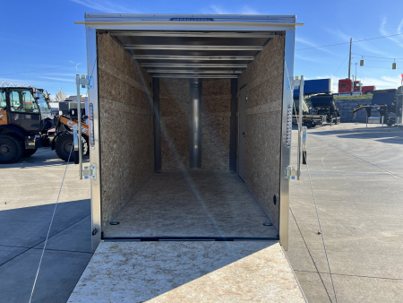 New 2026 Bighorn R&M 6x12 + 2V 6 inches Taller 78” Enclosed Rear Ramp Cargo Trailer