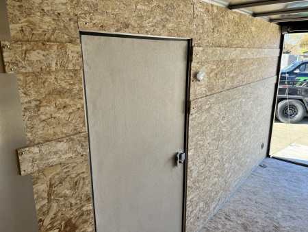 New 2026 Bighorn R&M 6x12 + 2V 6 inches Taller 78” Enclosed Rear Ramp Cargo Trailer