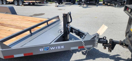 New 7 x 18 EH14 BWISE Implement Equipment Trailer 14k **Hammertone Gray