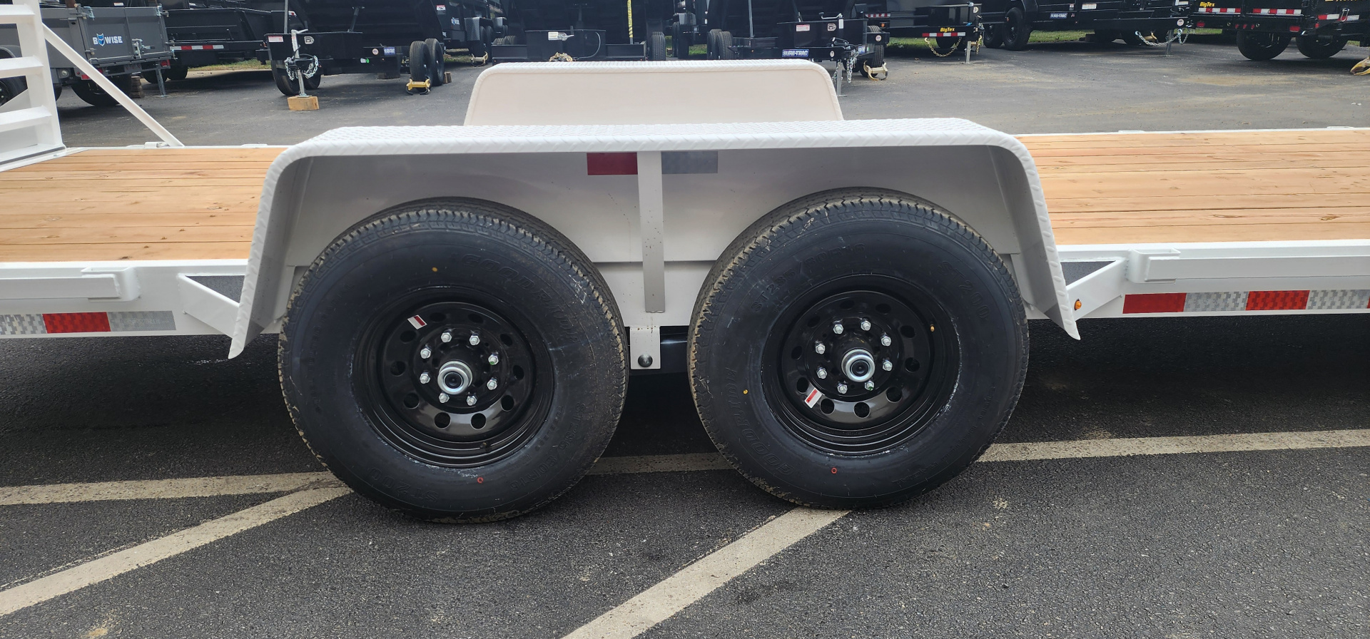 New 7 x 20 EH14 BWISE Implement Equipment Trailer 14k **WHITE