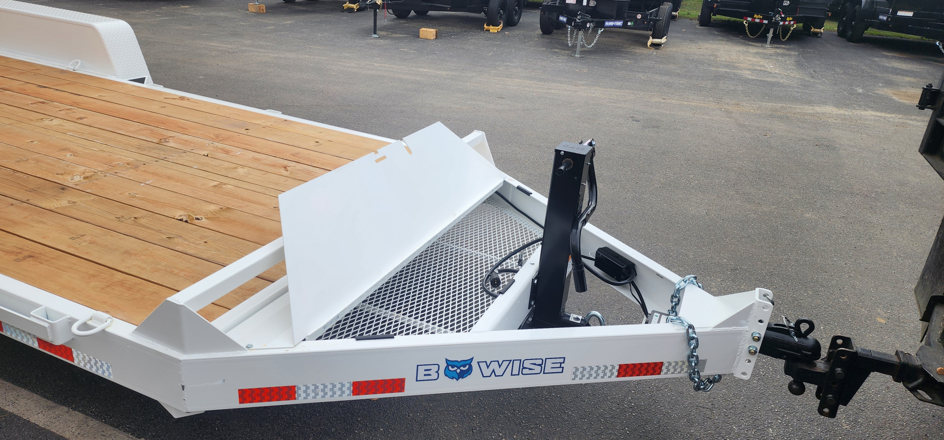New 7 x 20 EH14 BWISE Implement Equipment Trailer 14k **WHITE