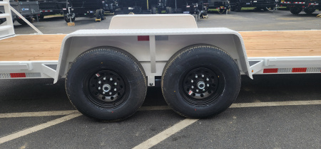 New 7 x 20 EH14 BWISE Implement Equipment Trailer 14k **WHITE