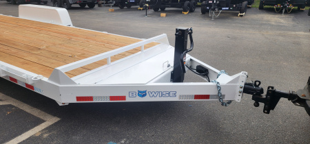 New 7 x 20 EH14 BWISE Implement Equipment Trailer 14k **WHITE