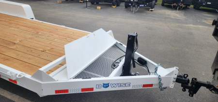 New 7 x 20 EH14 BWISE Implement Equipment Trailer 14k **WHITE