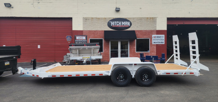 New 7 x 20 EH14 BWISE Implement Equipment Trailer 14k **WHITE