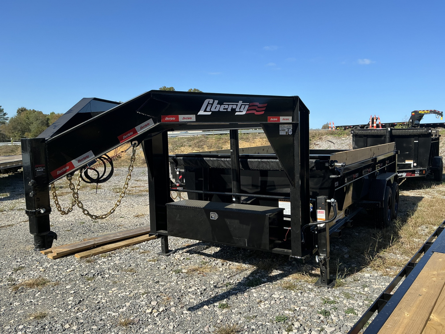 New 2025 Liberty LD16K GOOSENECK TELESCOPIC Dump Trailer, 7 GAUGE FLOOR