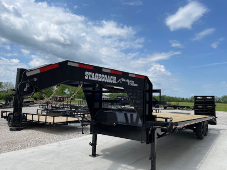 New 2026 DAVIDSON (20+5) 102X25 GOOSENECK EQUIP TRAILER, 8000lb AXLES, GVWR 16,000lbs