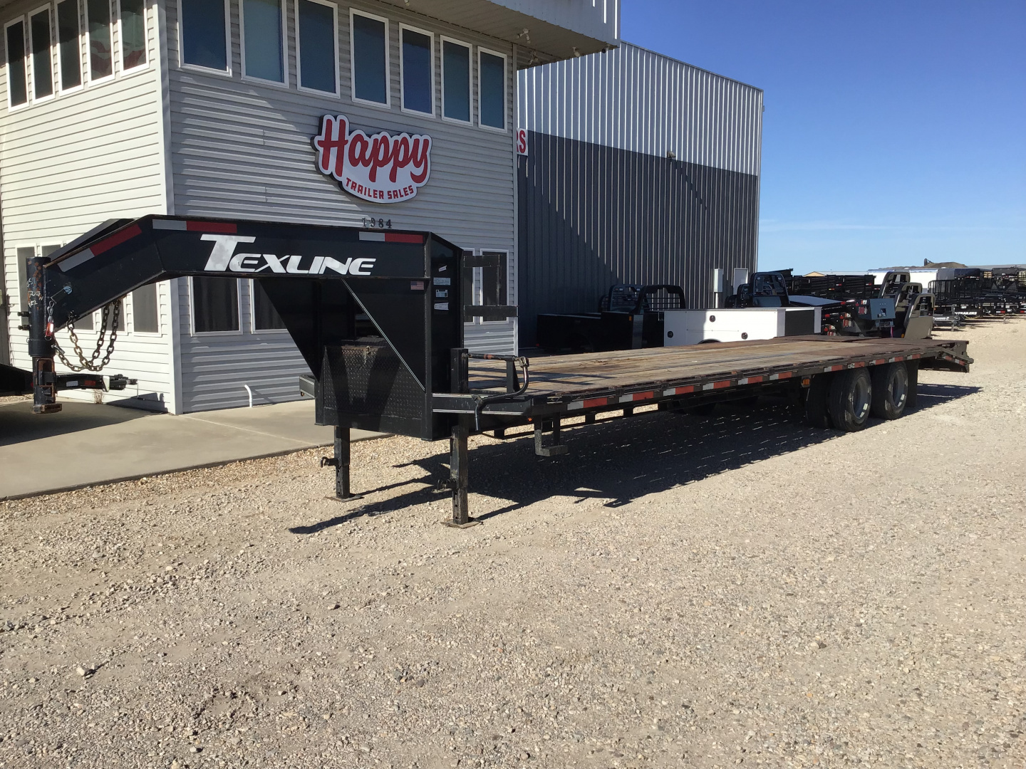 Used 2022 Texline 102"x32' GN Flatbed w/ Monster Ramps