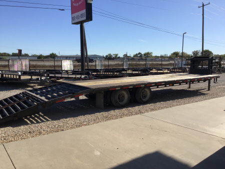 Used 2022 Texline 102"x32' GN Flatbed w/ Monster Ramps