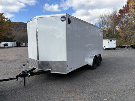 New 2026 WELLS CARGO 7x16 Fasttrac Deluxe w/ 6'6  Interior Height Cargo / Enclosed Trailer