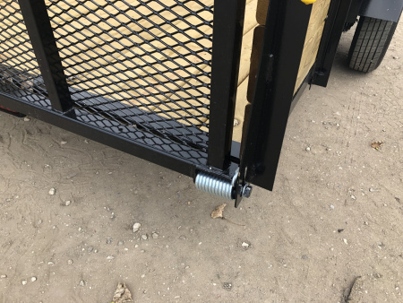 New 2026 AMO 6.4X14 Woodside w/ LED Lights and Spring Assist Landscape Trailer