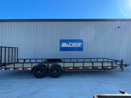 New 2026 DAVIDSON 83X24 BUMPER PULL UTILITY, 5200lb AXLES, GVWR 9900lbs, 4' GATE, WRAPPED TONGUE